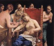 Guido Cagnacci Suicied of Cleopatra Spain oil painting artist